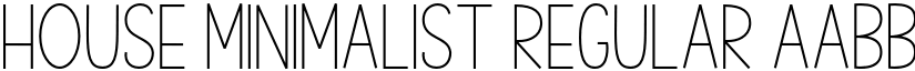 House Minimalist Regular font