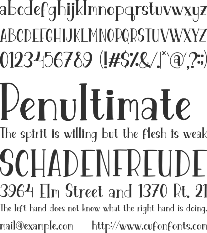 Social Tattoo font preview