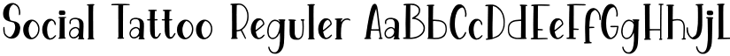 Social Tattoo Reguler font