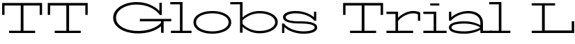 TT Globs Trial Light font