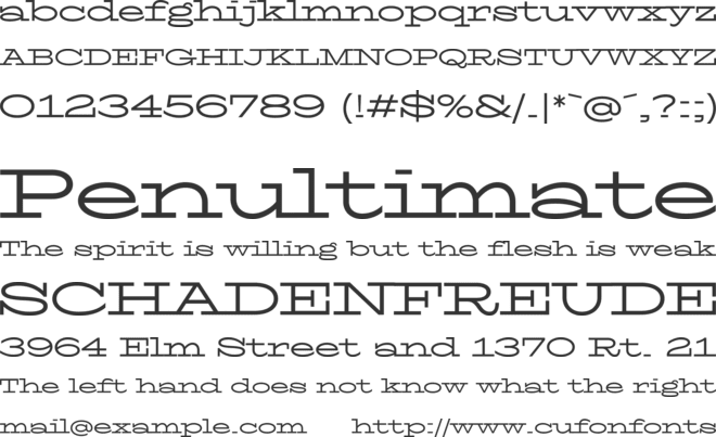 TT Globs Trial font preview