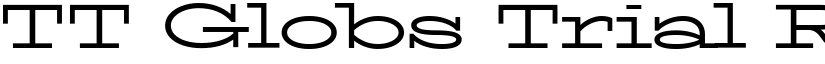 TT Globs Trial Regular font