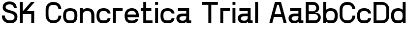 SK Concretica Trial font