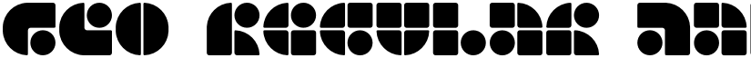 GEO Regular font