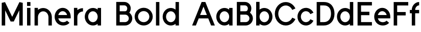 Minera Bold font