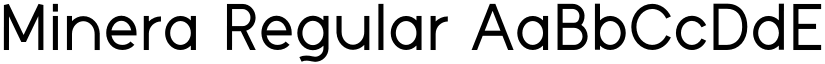 Minera Regular font