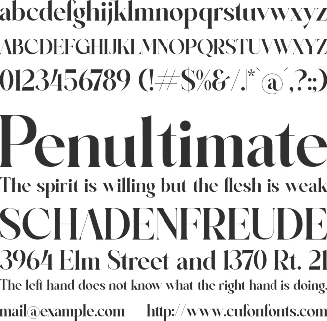 Brilge Relfast font preview