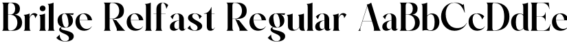 Brilge Relfast Regular font