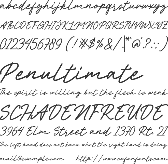 Rindu Jati font preview