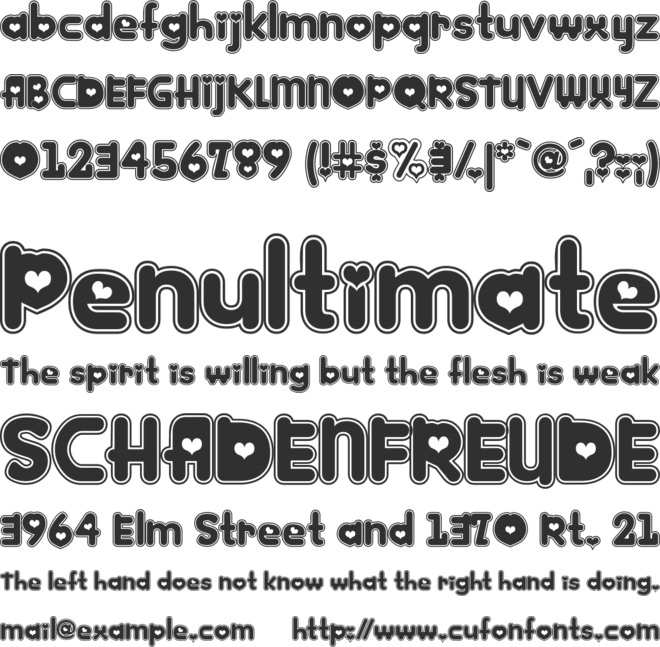 Kinkee font preview