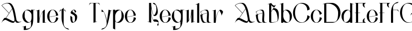 Agnets Type Regular font