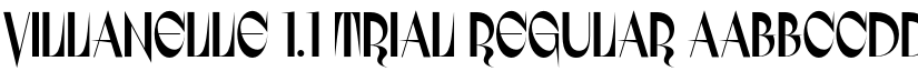 Villanelle 1.1 Trial Regular font