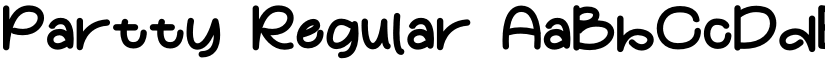 Partty Regular font