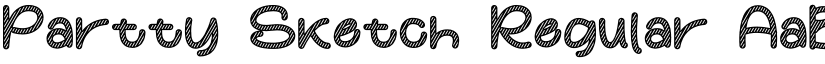 Partty Sketch Regular font