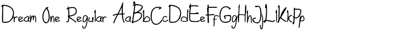Dream One Regular font