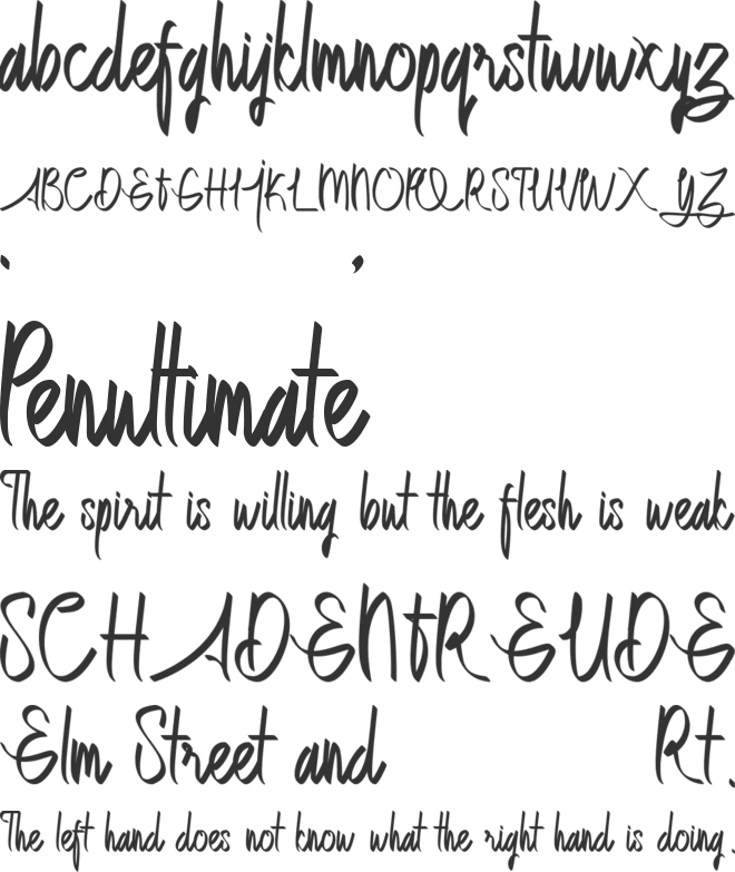 Dettallia Personal Use Only font preview