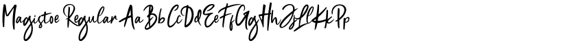 Magistoe Regular font