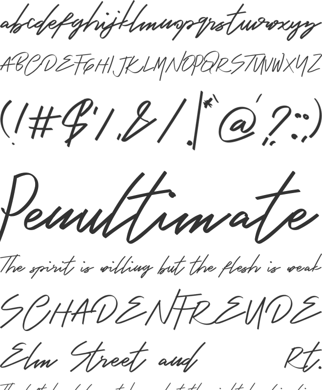 Bambang font preview