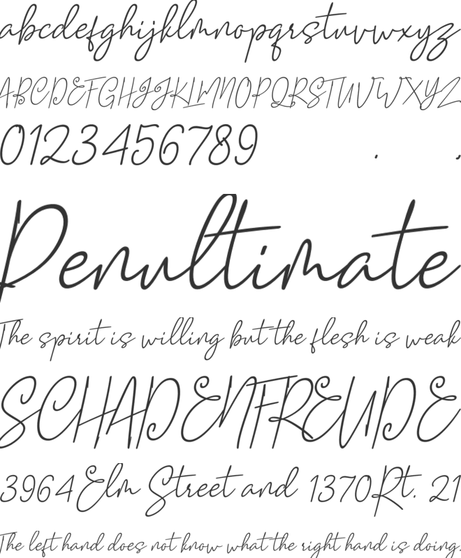 Mellati font preview