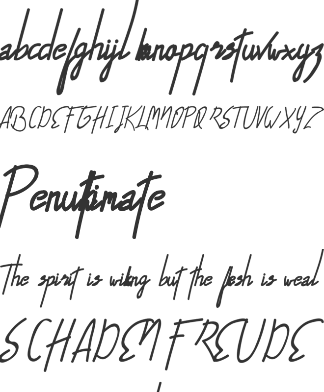 Alfrida Demo font preview