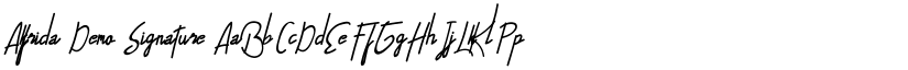 Alfrida Demo Signature font