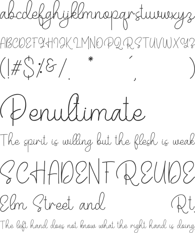 Belandia font preview