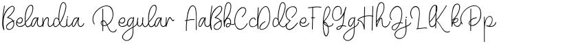 Belandia Regular font