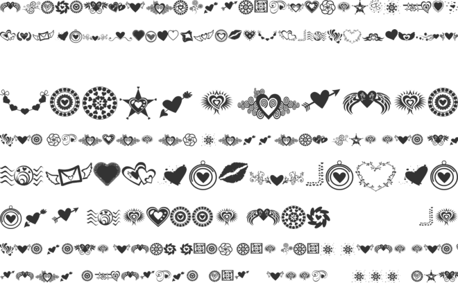 Sexy Rexy Smitten font preview