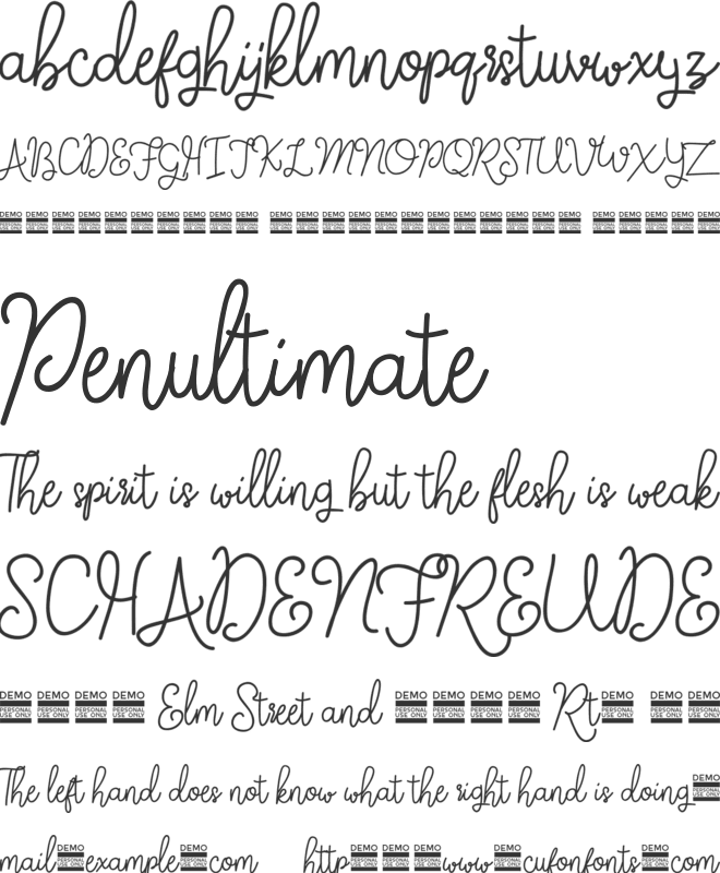 Fantica Demo font preview