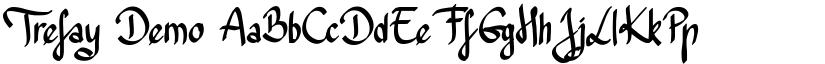 Trefay Demo font