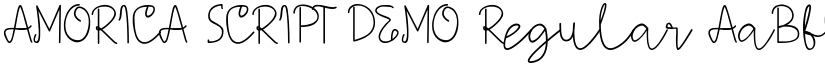 AMORICA SCRIPT DEMO Regular font