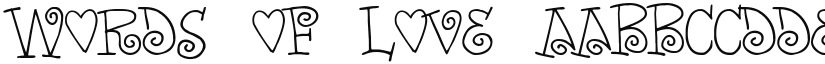 Words of Love font download