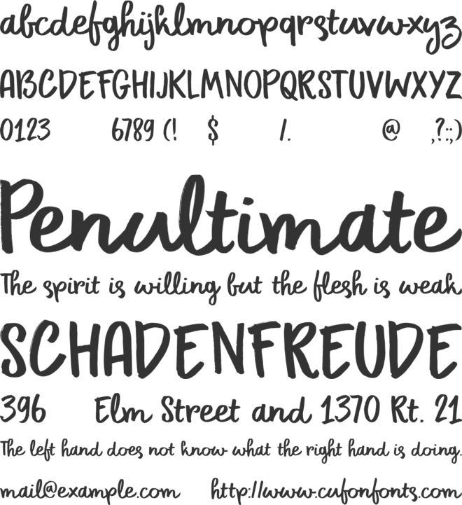 DK Primordial font preview