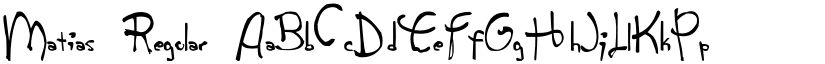 Matias Regular font