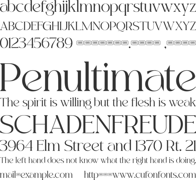 Kayonest Free Trial font preview