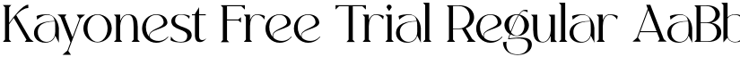 Kayonest Free Trial Regular font