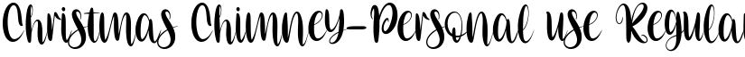 Christmas Chimney-Personal use Regular font