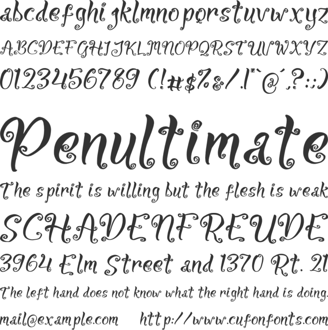 Weekfast Pumpkins font preview