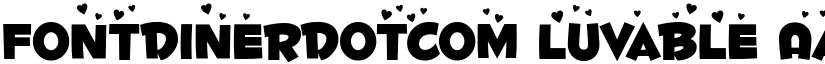 Fontdinerdotcom Luvable font