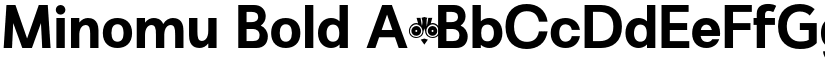 Minomu Bold font