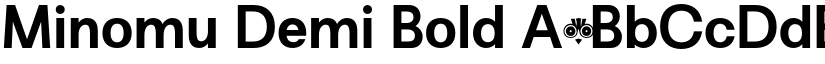Minomu Demi Bold font