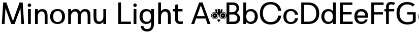 Minomu Light font