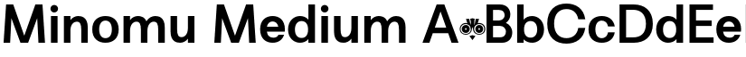 Minomu Medium font