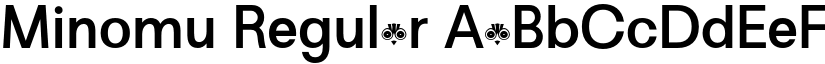 Minomu Regular font