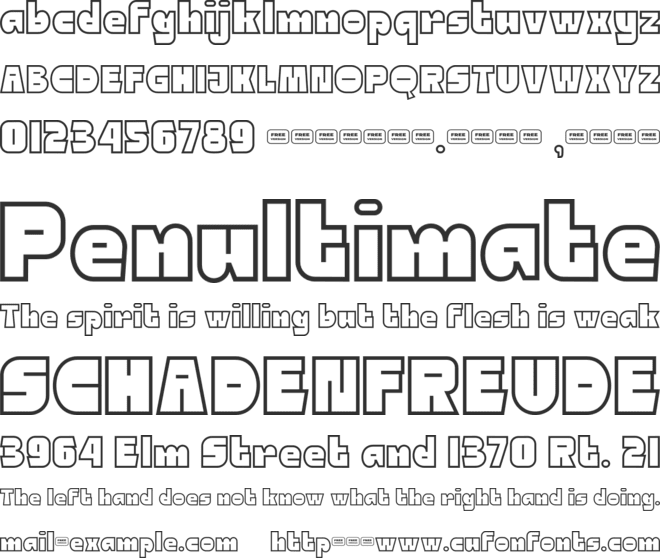 GREMLIN Free Trial font preview