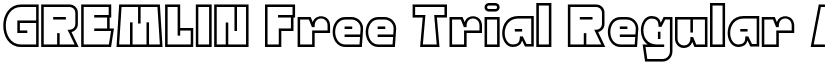 GREMLIN Free Trial Regular font