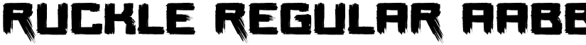 Ruckle Regular font