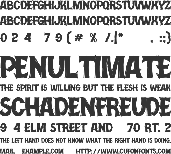 Doctor Drake font preview