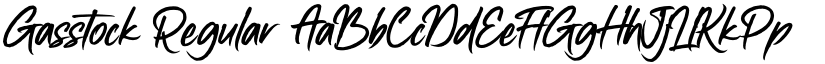 Gasstock Regular font