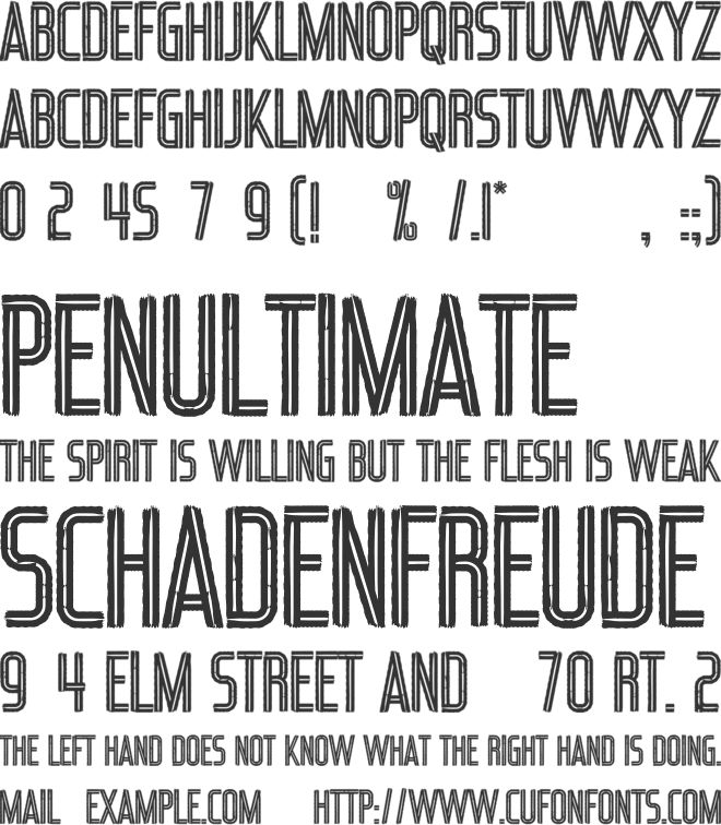 Red Ribbon font preview